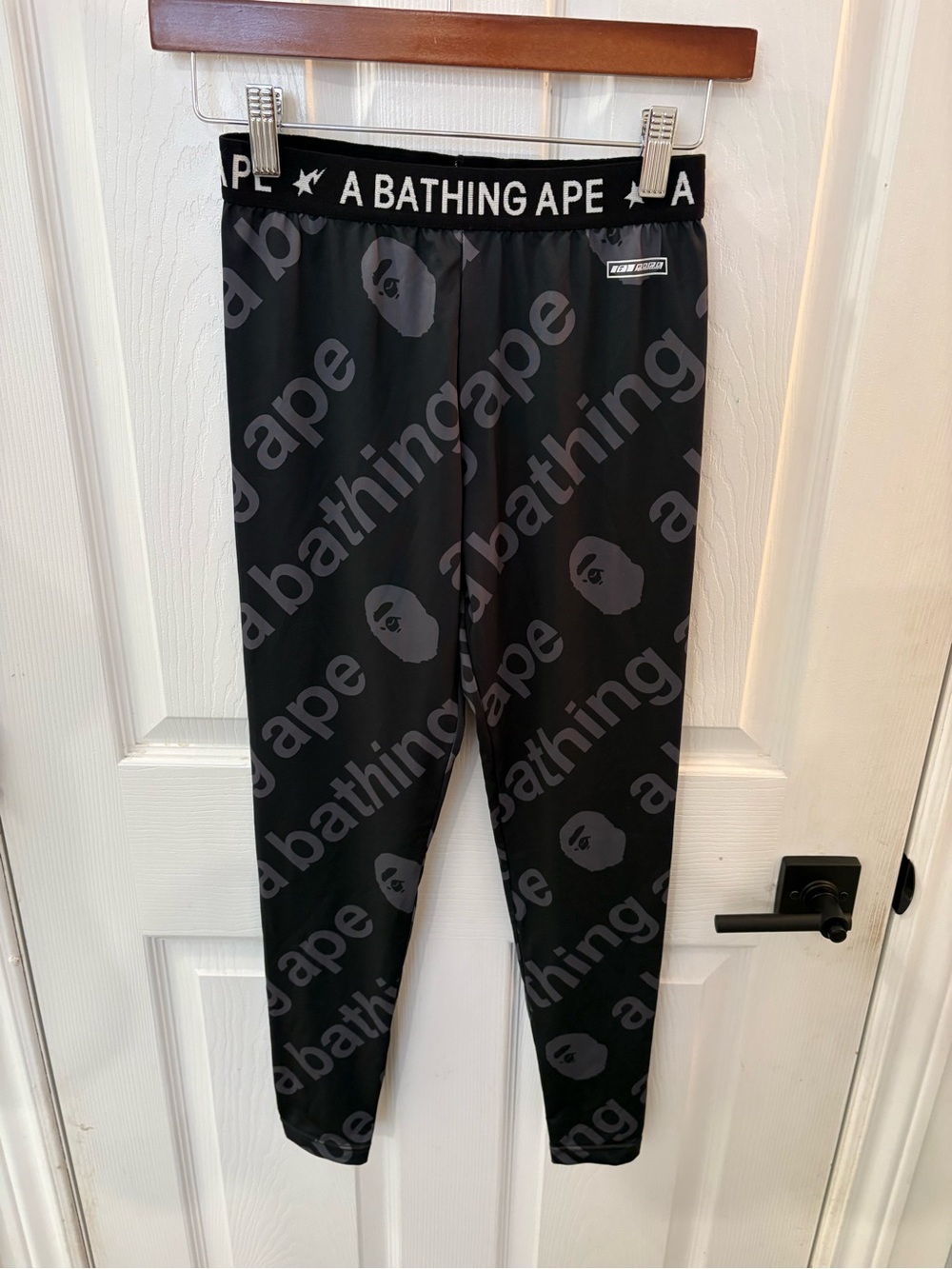 A Bathing Ape women’s Black Logo Leggings